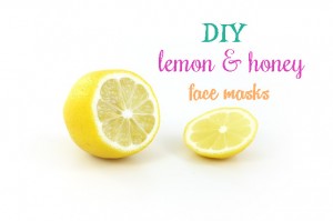 DIY homemade facial masks with lemon and honey