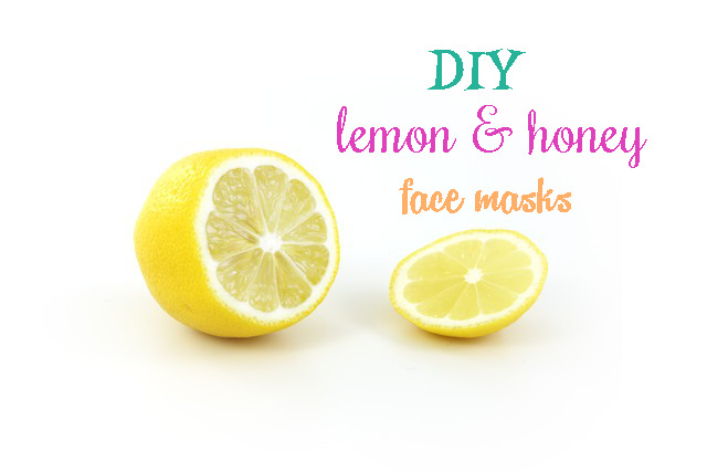 DIY homemade facial masks with lemon and honey