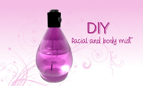 DIY natural homemade facial and body mists