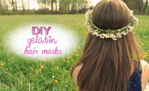 Homemade gelatin hair masks - hair lamination