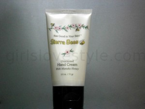 Beauty product review - Sierra bees hand cream