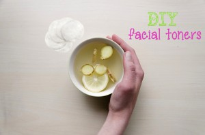 Natural DIY homemade facial toners