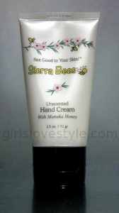 Review of Sierra bees hand cream