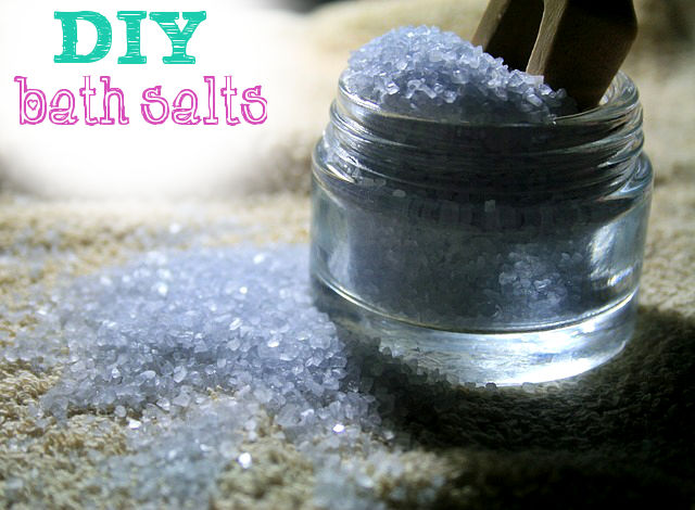 DIY Natural homemade bath salts