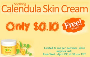 Sierra Bees, Calendula Skin Cream, Only 10 cents!